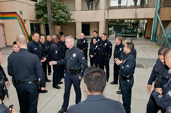 Leo Politi Elementary School, LAPD, Santa and Mrs. Claus - 2012