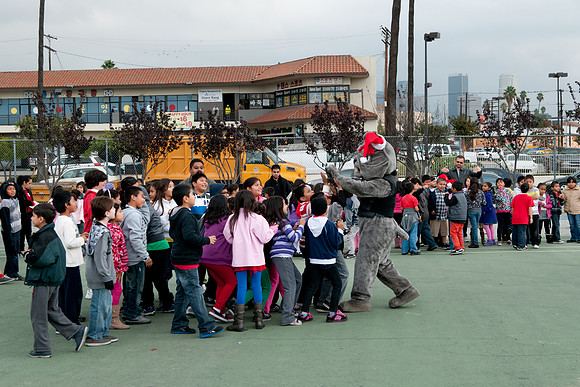 Leo Politi Elementary School, LAPD, Santa and Mrs. Claus - 2012