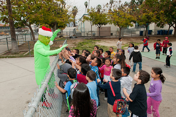 Leo Politi Elementary School, LAPD, Santa and Mrs. Claus - 2012