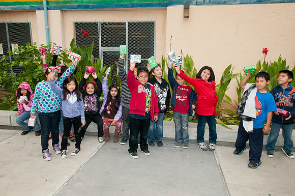 Leo Politi Elementary School, LAPD, Santa and Mrs. Claus - 2012