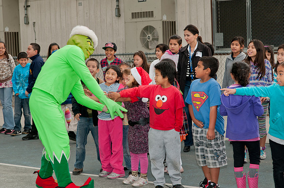 Leo Politi Elementary School, LAPD, Santa and Mrs. Claus - 2012