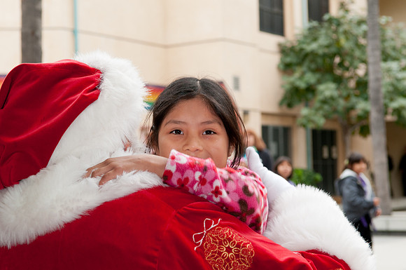 Leo Politi Elementary School, LAPD, Santa and Mrs. Claus - 2012