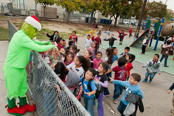 Leo Politi Elementary School, LAPD, Santa and Mrs. Claus - 2012