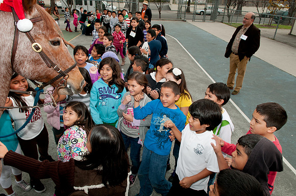 Leo Politi Elementary School, LAPD, Santa and Mrs. Claus - 2012