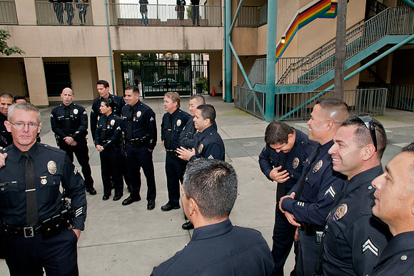 Leo Politi Elementary School, LAPD, Santa and Mrs. Claus - 2012