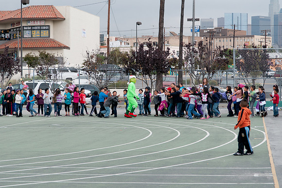 Leo Politi Elementary School, LAPD, Santa and Mrs. Claus - 2012