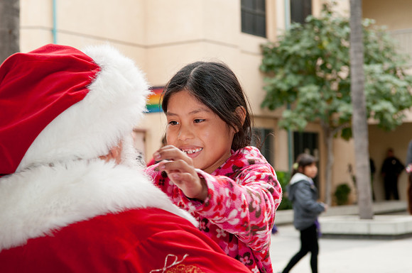 Leo Politi Elementary School, LAPD, Santa and Mrs. Claus - 2012