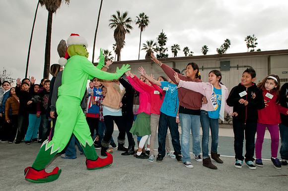 Leo Politi Elementary School, LAPD, Santa and Mrs. Claus - 2012