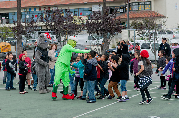 Leo Politi Elementary School, LAPD, Santa and Mrs. Claus - 2012
