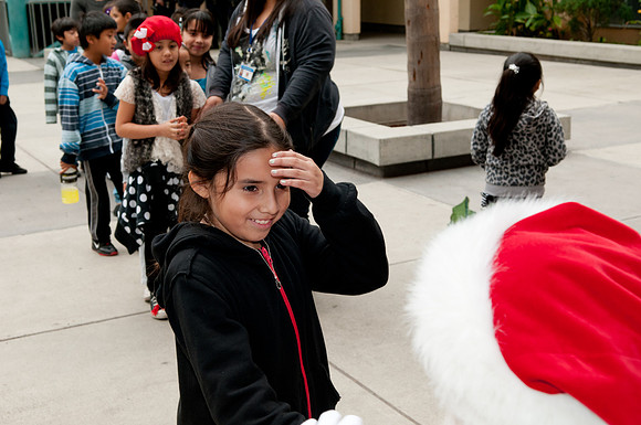 Leo Politi Elementary School, LAPD, Santa and Mrs. Claus - 2012
