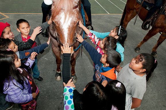 Leo Politi Elementary School, LAPD, Santa and Mrs. Claus - 2012