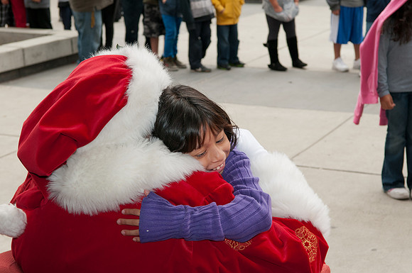 Leo Politi Elementary School, LAPD, Santa and Mrs. Claus - 2012