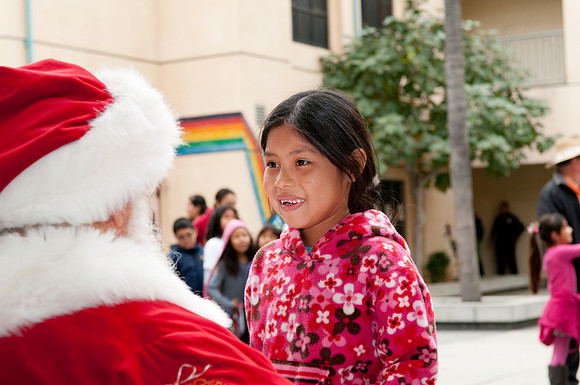 Leo Politi Elementary School, LAPD, Santa and Mrs. Claus - 2012