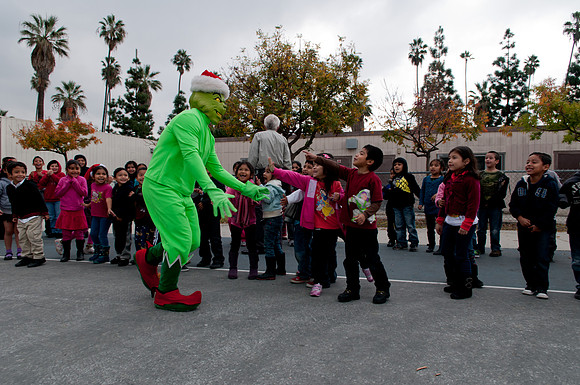 Leo Politi Elementary School, LAPD, Santa and Mrs. Claus - 2012