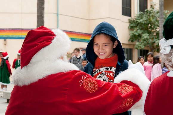 Leo Politi Elementary School, LAPD, Santa and Mrs. Claus - 2012