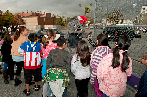 Leo Politi Elementary School, LAPD, Santa and Mrs. Claus - 2012