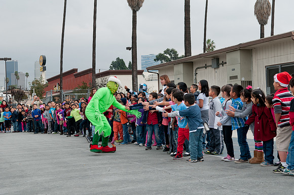 Leo Politi Elementary School, LAPD, Santa and Mrs. Claus - 2012