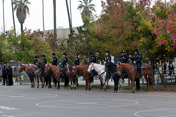 Leo Politi Elementary School, LAPD, Santa and Mrs. Claus - 2012