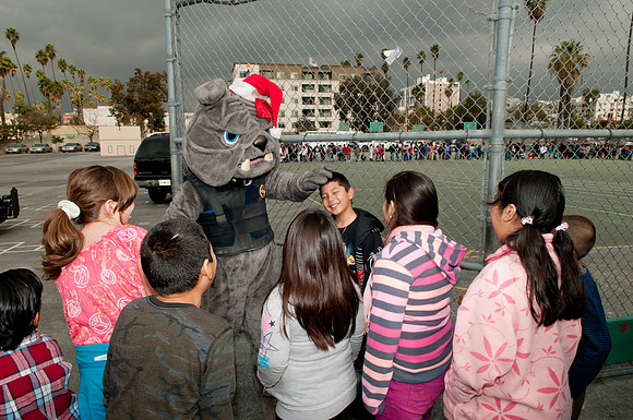 Leo Politi Elementary School, LAPD, Santa and Mrs. Claus - 2012