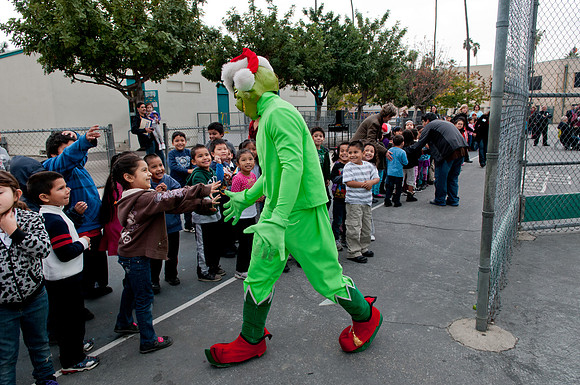 Leo Politi Elementary School, LAPD, Santa and Mrs. Claus - 2012