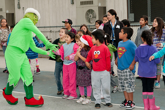 Leo Politi Elementary School, LAPD, Santa and Mrs. Claus - 2012