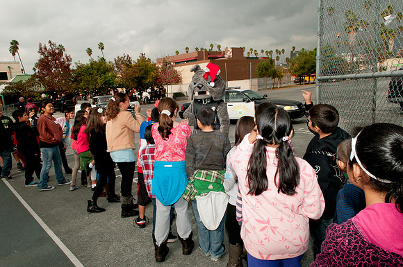 Leo Politi Elementary School, LAPD, Santa and Mrs. Claus - 2012