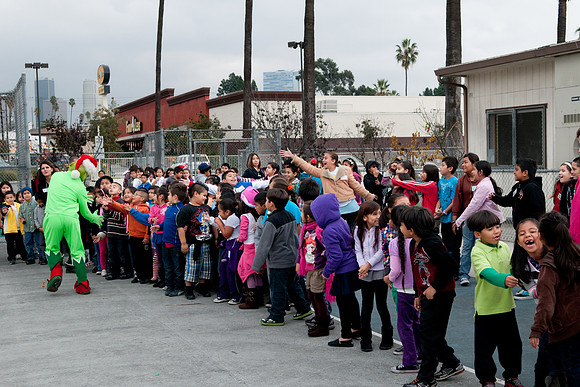 Leo Politi Elementary School, LAPD, Santa and Mrs. Claus - 2012