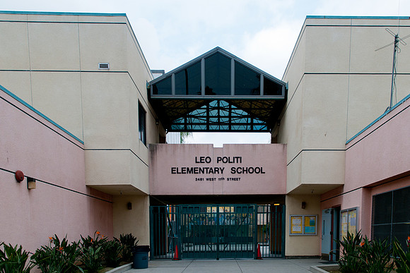 Leo Politi Elementary School, LAPD, Santa and Mrs. Claus - 2012