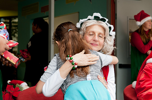 Leo Politi Elementary School, LAPD, Santa and Mrs. Claus - 2012
