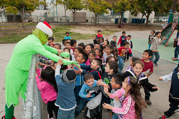 Leo Politi Elementary School, LAPD, Santa and Mrs. Claus - 2012