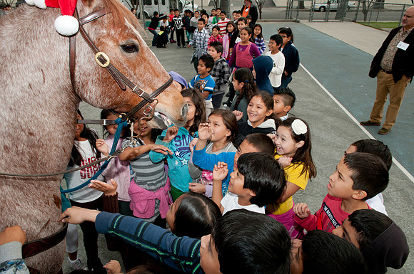 Leo Politi Elementary School, LAPD, Santa and Mrs. Claus - 2012