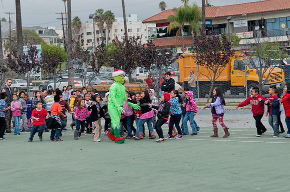 Leo Politi Elementary School, LAPD, Santa and Mrs. Claus - 2012