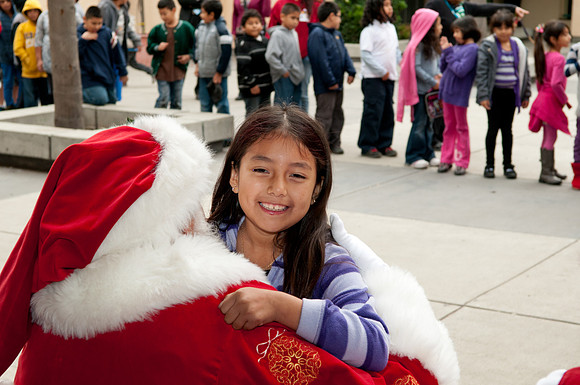 Leo Politi Elementary School, LAPD, Santa and Mrs. Claus - 2012