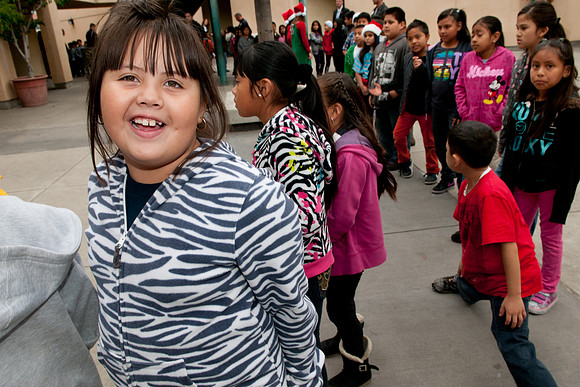 Leo Politi Elementary School, LAPD, Santa and Mrs. Claus - 2012