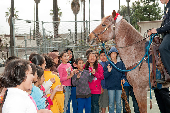 Leo Politi Elementary School, LAPD, Santa and Mrs. Claus - 2012