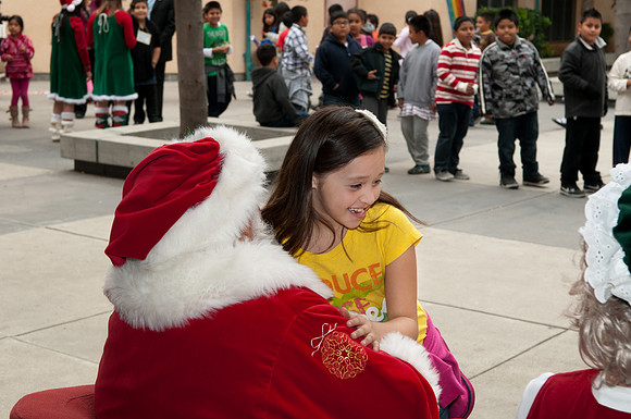 Leo Politi Elementary School, LAPD, Santa and Mrs. Claus - 2012