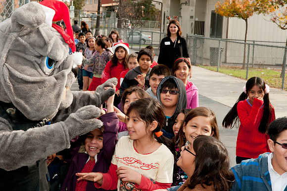 Leo Politi Elementary School, LAPD, Santa and Mrs. Claus - 2012