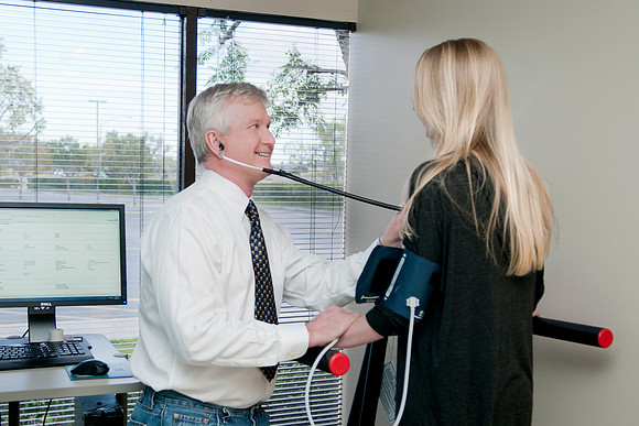 Dr. Bill Kim with Patient
