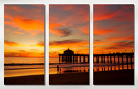 Manhattan Beach Pier 4004 - 3 Separate Photos